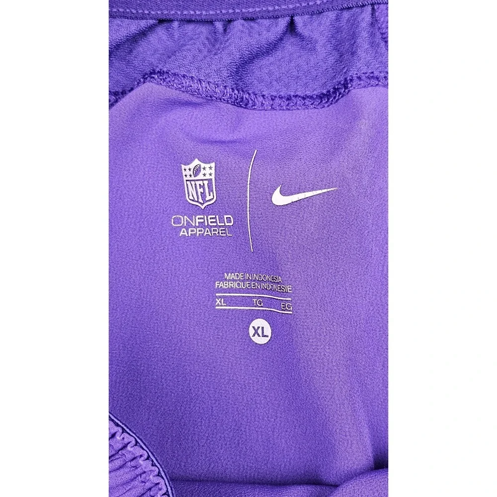 Minnesota Vikings Shorts Mens XL Purple NFL Football Nike Dri Fit On Field Sport
